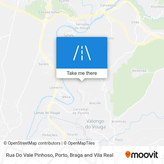 Rua Do Vale Pinhoso map