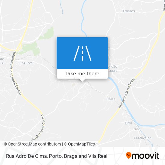 Rua Adro De Cima mapa