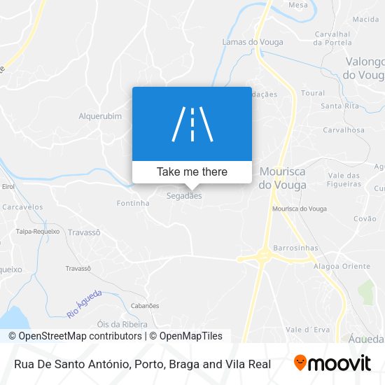 Rua De Santo António mapa