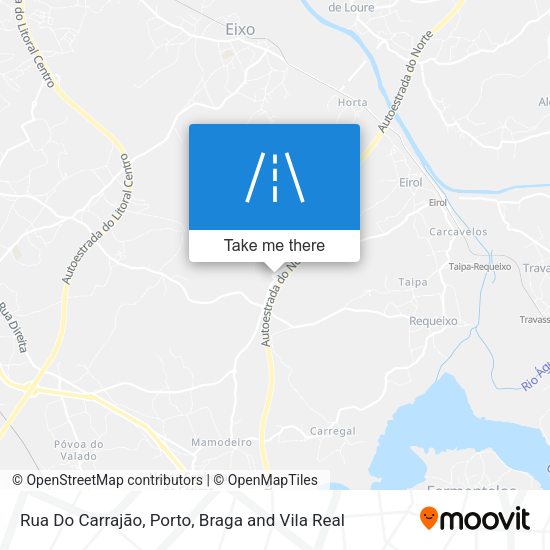 Rua Do Carrajão mapa