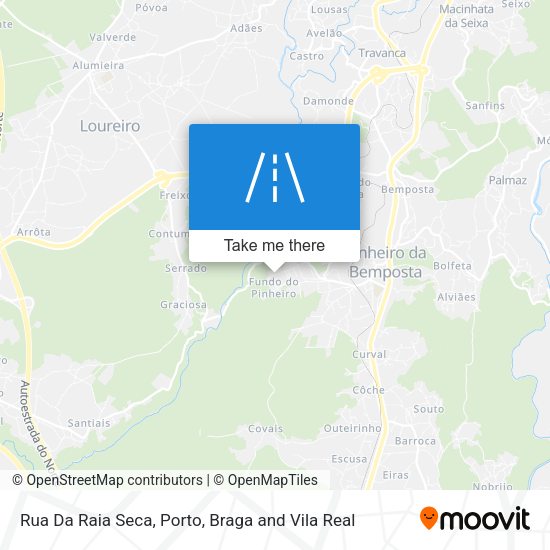 Rua Da Raia Seca mapa