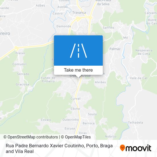 Rua Padre Bernardo Xavier Coutinho map