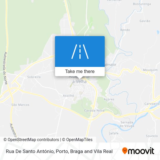 Rua De Santo António map