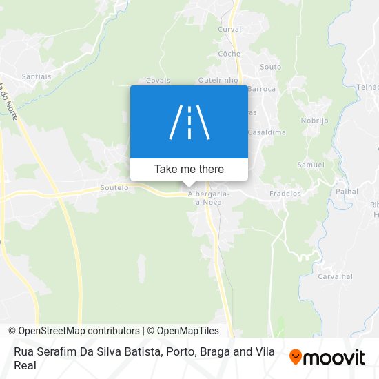Rua Serafim Da Silva Batista map
