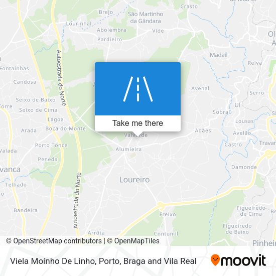 Viela Moínho De Linho map
