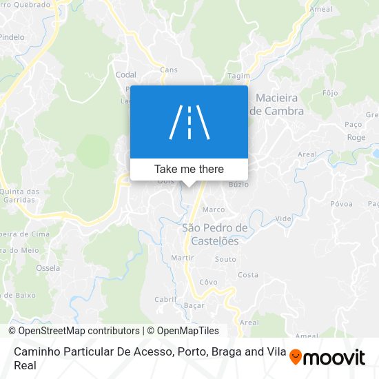 Caminho Particular De Acesso map