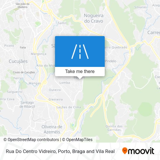 Rua Do Centro Vidreiro mapa