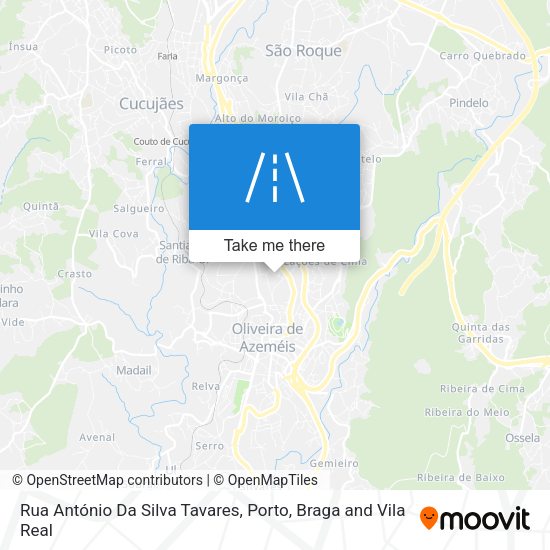 Rua António Da Silva Tavares mapa