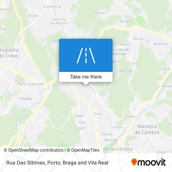 Rua Das Sítimas mapa