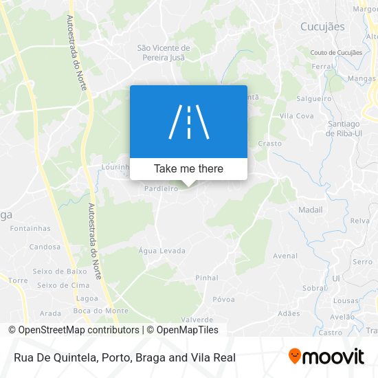 Rua De Quintela mapa