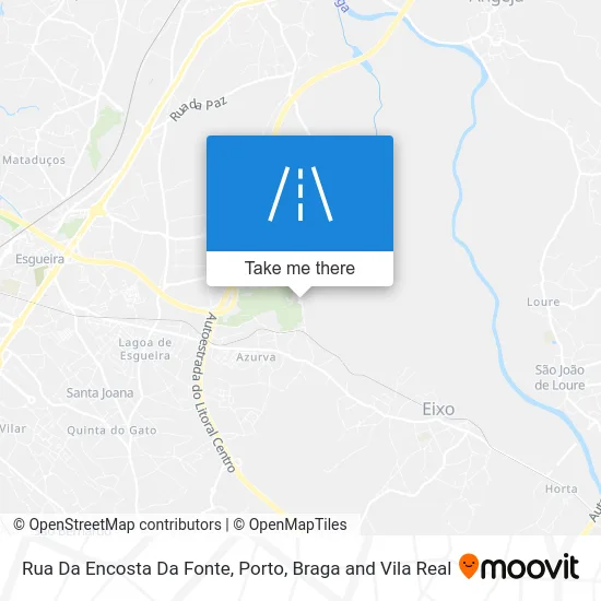 Rua Da Encosta Da Fonte map