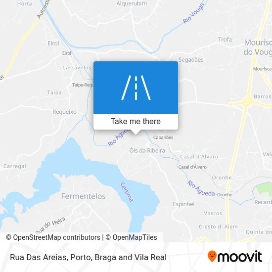 Rua Das Areias map