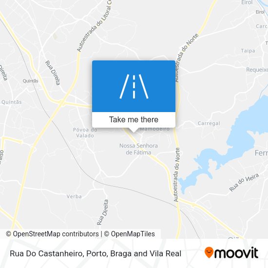 Rua Do Castanheiro mapa