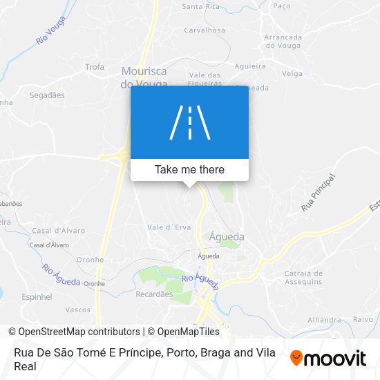 Rua De São Tomé E Príncipe mapa
