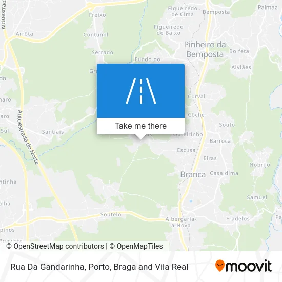 Rua Da Gandarinha map