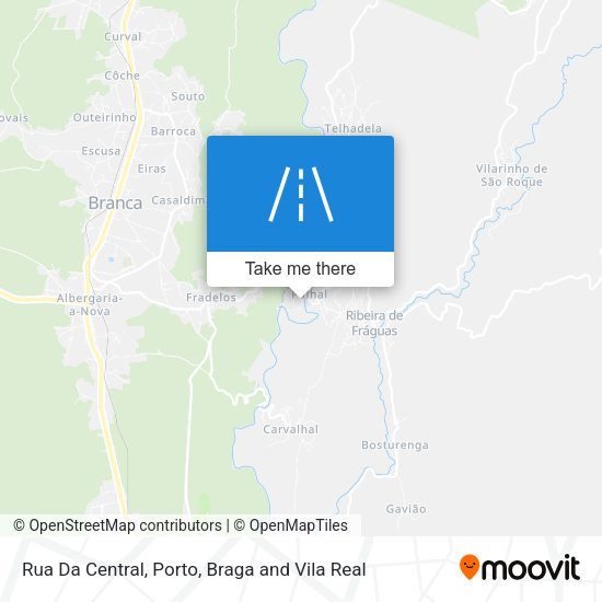 Rua Da Central mapa