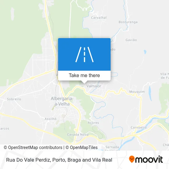 Rua Do Vale Perdiz map