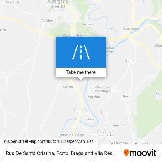 Rua De Santa Cristina map