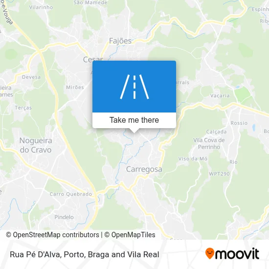 Rua Pé D'Alva map