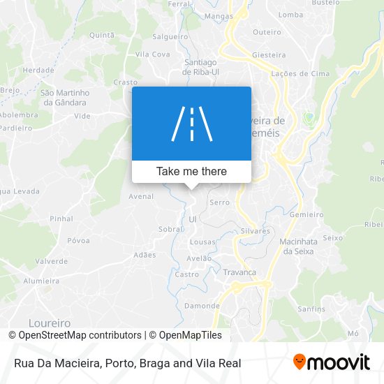 Rua Da Macieira mapa