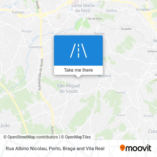 Rua Albino Nicolau mapa