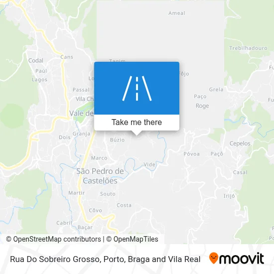 Rua Do Sobreiro Grosso map