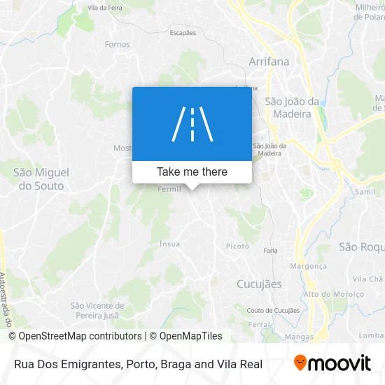 Rua Dos Emigrantes map