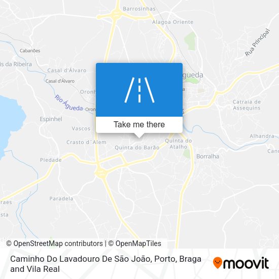 Caminho Do Lavadouro De São João mapa