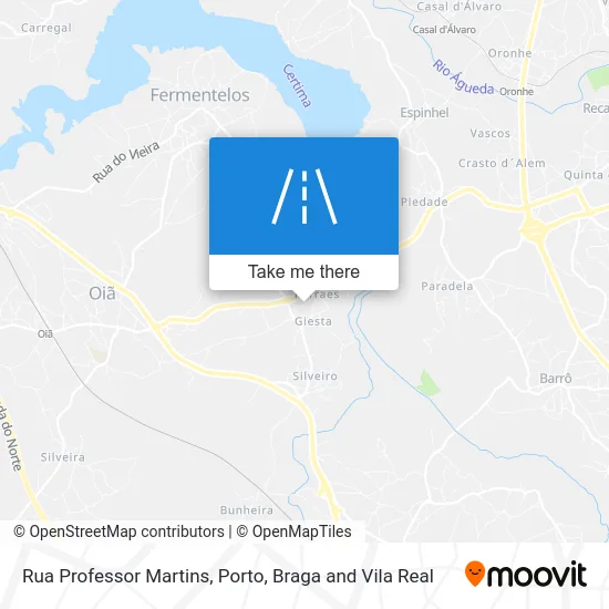 Rua Professor Martins map