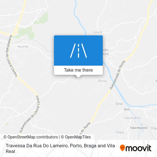 Travessa Da Rua Do Lameiro mapa