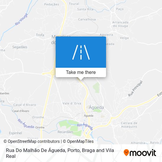Rua Do Malhão De Águeda map