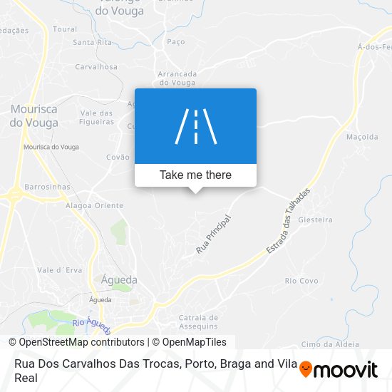 Rua Dos Carvalhos Das Trocas map