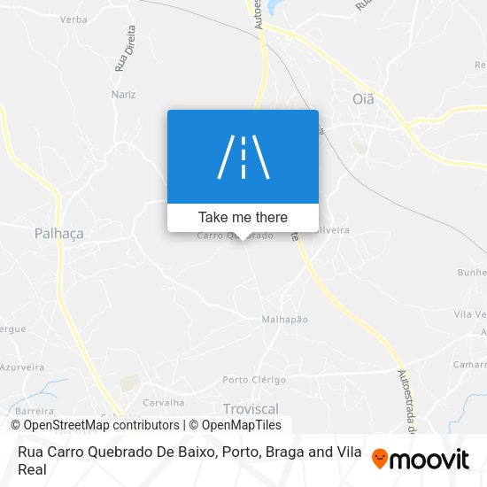Rua Carro Quebrado De Baixo mapa
