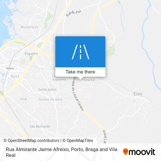 Rua Almirante Jaime Afreixo mapa