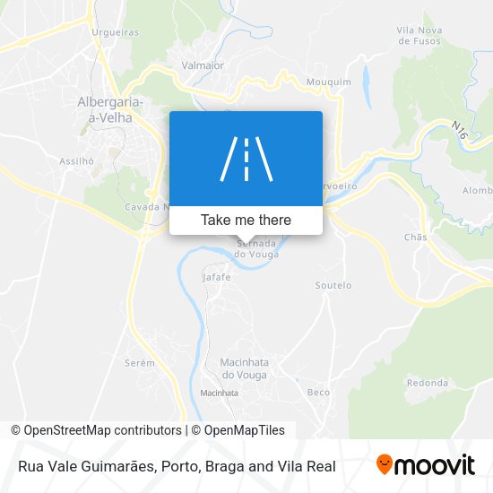 Rua Vale Guimarães mapa