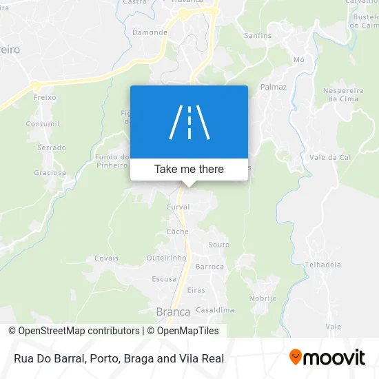 Rua Do Barral map