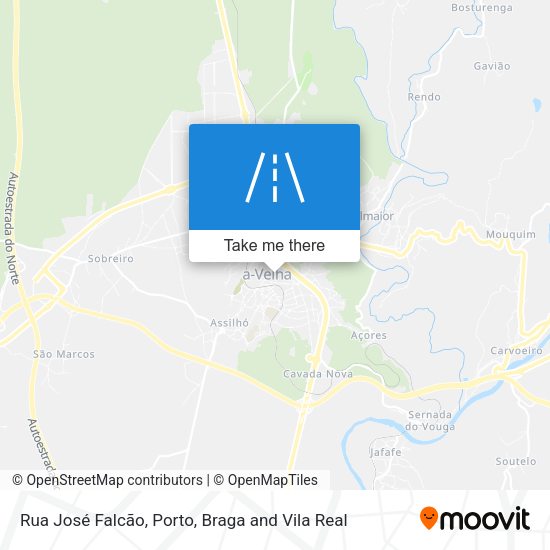 Rua José Falcão mapa