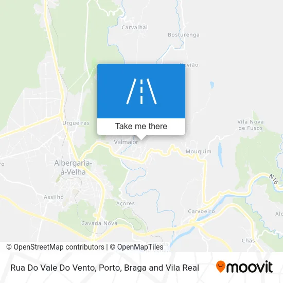 Rua Do Vale Do Vento map