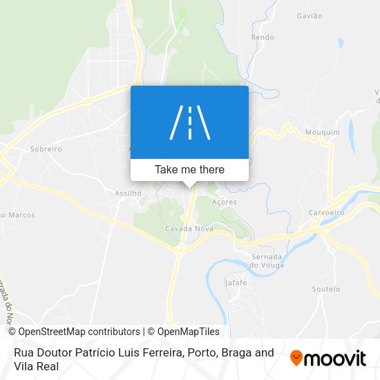 Rua Doutor Patrício Luis Ferreira mapa