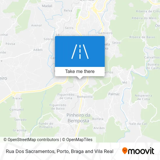 Rua Dos Sacramentos map