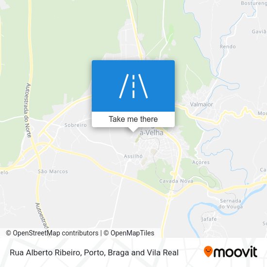 Rua Alberto Ribeiro mapa