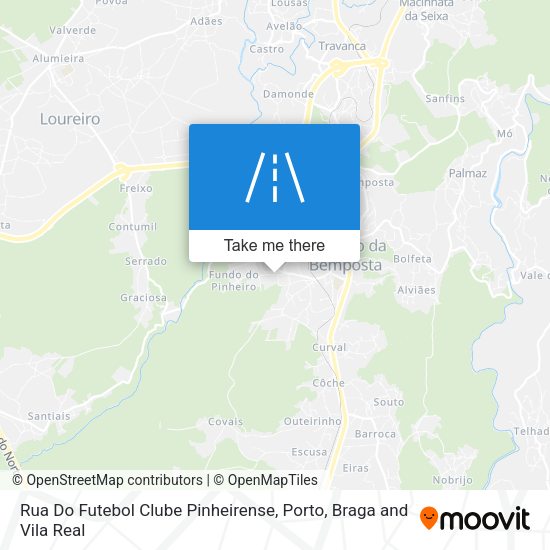 Rua Do Futebol Clube Pinheirense map