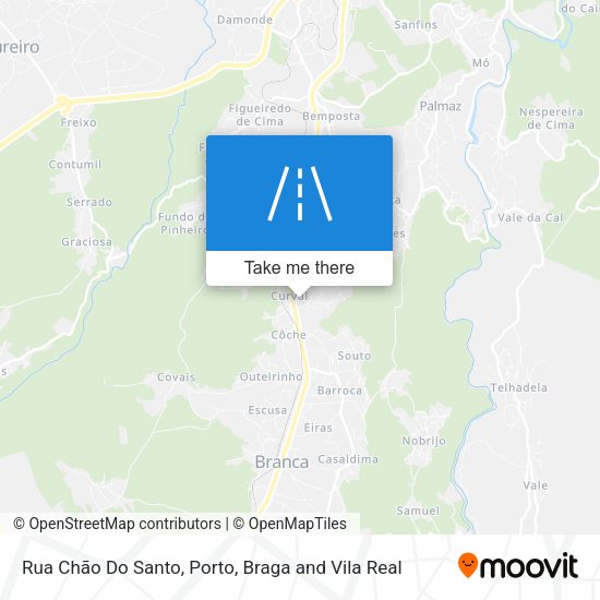Rua Chão Do Santo mapa