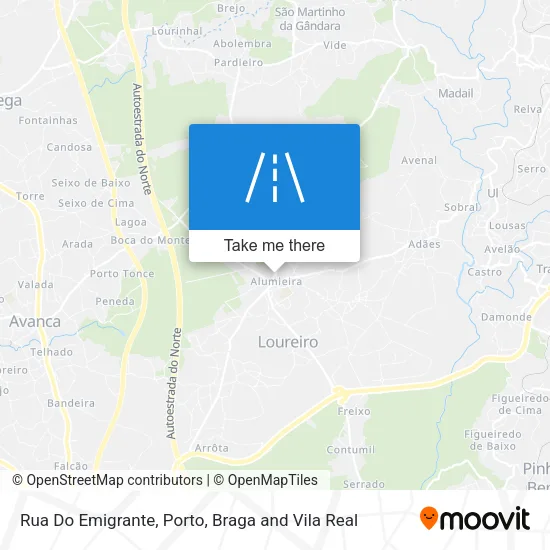 Rua Do Emigrante map