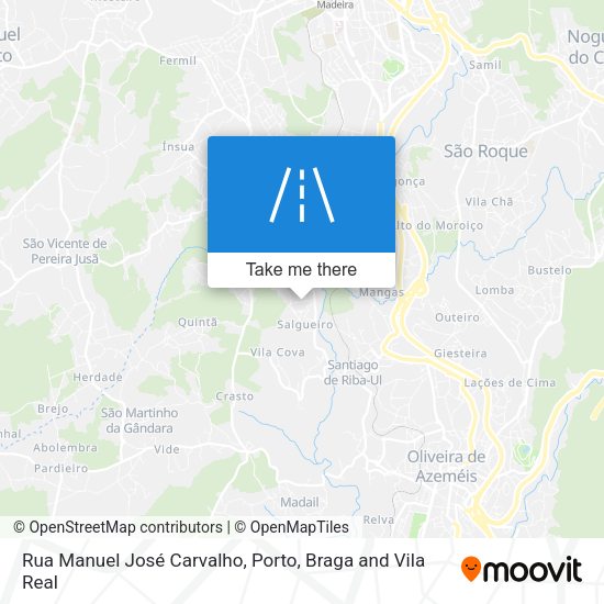 Rua Manuel José Carvalho mapa