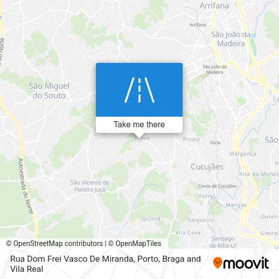 Rua Dom Frei Vasco De Miranda mapa