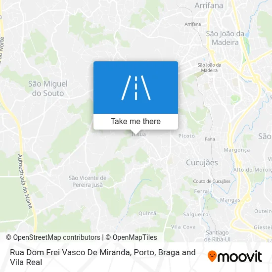 Rua Dom Frei Vasco De Miranda map