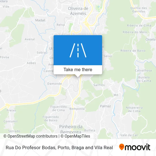 Rua Do Profesor Bodas map