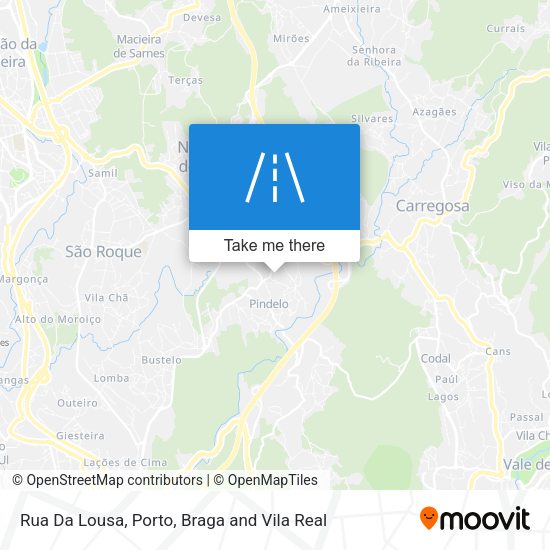 Rua Da Lousa mapa