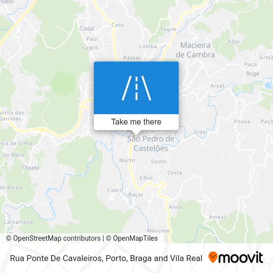 Rua Ponte De Cavaleiros map
